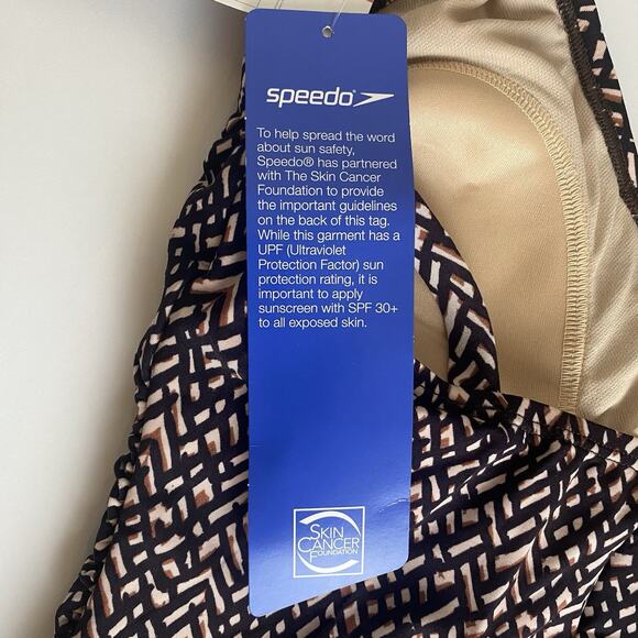 SPEEDO‎ Ultraback One-Piece Swimsuit Women's Size 14 in Speedo Brown 75466 - Picture 6 of 13